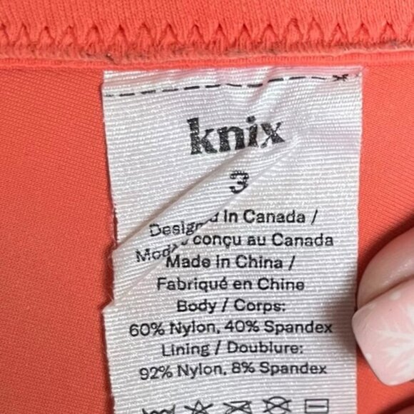 Knix Evolution Bra Wide Straps Size 3 Tangerine Padded - Picture 5 of 6
